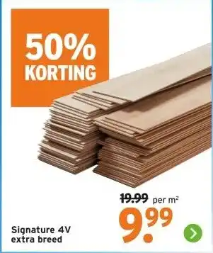 GAMMA Signature 4V extra breed aanbieding