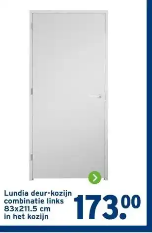 GAMMA Lundia deur-kozijn 83x211.5 cm in het kozijn aanbieding