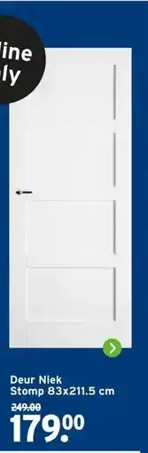 GAMMA Deur Niek Stomp 83x211.5 cm aanbieding