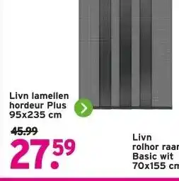 GAMMA Livn lamellen hordeur Plus 95x235 cm aanbieding