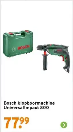 GAMMA Bosch klopboormachine UniversalImpact 800 aanbieding