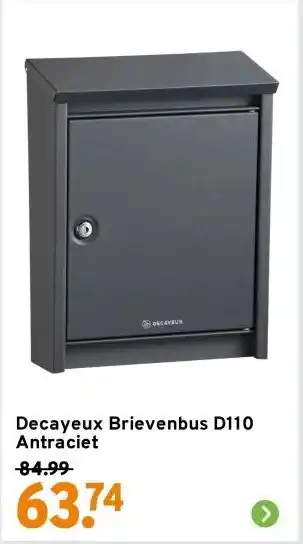 GAMMA Decayeux Brievenbus D110 Antraciet aanbieding
