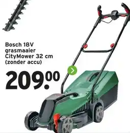 GAMMA Bosch 18V grasmaaier CityMower 32 cm (zonder accu) aanbieding