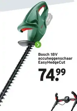 GAMMA Bosch 18V accuheggenschaar EasyHedgeCut aanbieding