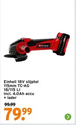 GAMMA Einhell 18V reciprozaag TE-AP 18/22 LI zonder accu aanbieding
