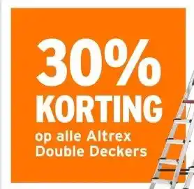 GAMMA 30% KORTING op alle Altrex Double Deckers aanbieding
