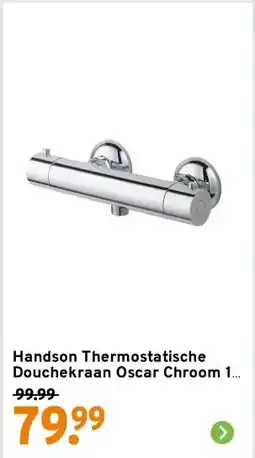 GAMMA Handson Thermostatische Douchekraan Oscar Chroom 15 cm aanbieding