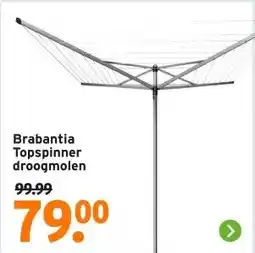GAMMA Brabantia Topspinner droogmolen aanbieding