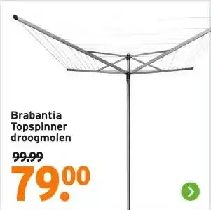 GAMMA Brabantia Topspinner droogmolen aanbieding