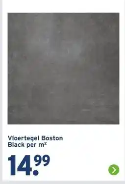 GAMMA Vloertegel Boston Black per m² aanbieding