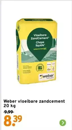 GAMMA Weber vloeibare zandcement 20 kg aanbieding