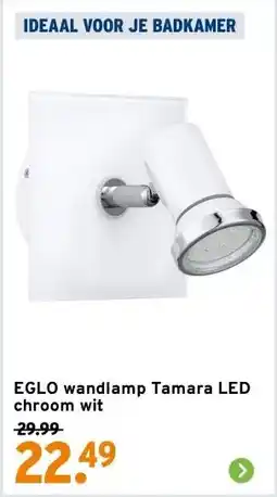 GAMMA EGLO wandlamp Tamara LED chroom wit aanbieding