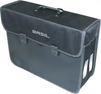 ANWB Basil Fietstas Malaga Xl 17 Liter Zwart aanbieding