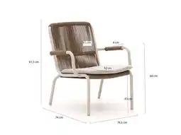 Kees Smit Bellagio Caronia lounge tuinstoel stapelbaar aanbieding