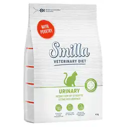 Zooplus 2x4kg Urinary met Gevogelte Smilla Veterinary Diet Kattenvoer aanbieding