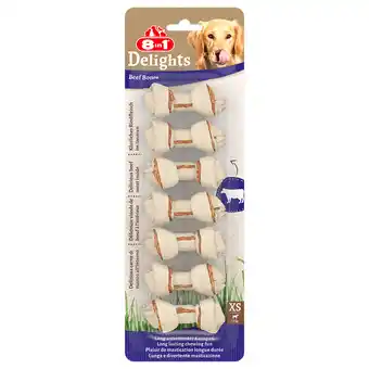 Zooplus 8in1 Delights Kauwbotten Rund - Voordeelpakket: 6 x 84 g (42 stuks) aanbieding
