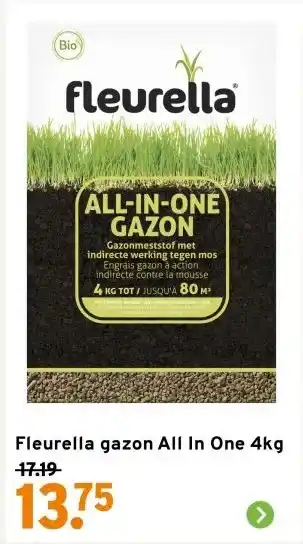 GAMMA Fleurella gazon All In One 4kg aanbieding