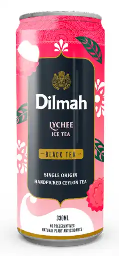 De Online Drogist Dilmah Lychee Ice tea Black Tea aanbieding