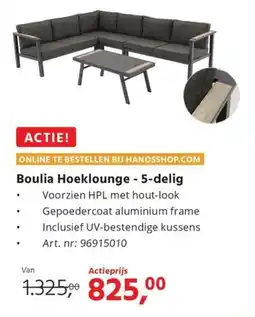 HANOS Boulia Hoeklounge 5 delig aanbieding