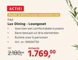 HANOS Lux Dining Loungeset aanbieding