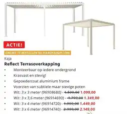 HANOS Reflect Terrasoverkapping aanbieding