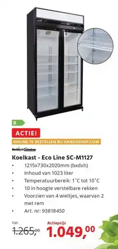 HANOS Koelkast Eco Line SC M1127 aanbieding