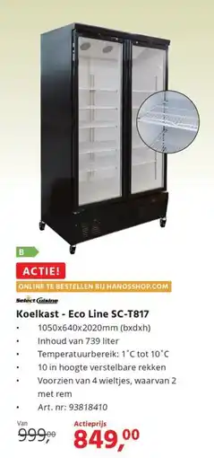 HANOS Koelkast Eco Line SC T817 aanbieding