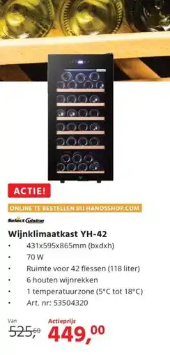 HANOS Wijnklimaatkast YH 42 aanbieding