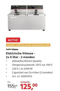 HANOS Elektrische friteuse aanbieding