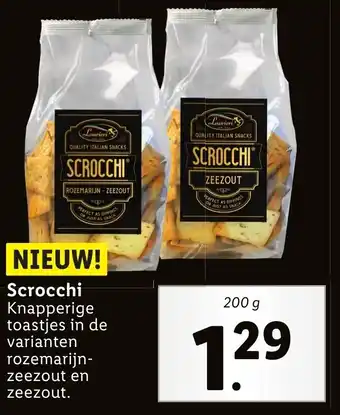 Lidl Laurieri Scrocchi 200g aanbieding