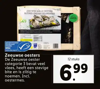 Lidl Zeeuwse oesters 12st aanbieding