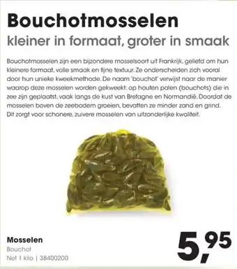 HANOS Mosselen aanbieding