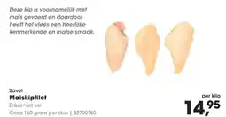 HANOS Maiskipfilet Enkel met vel aanbieding