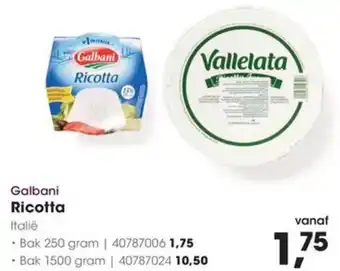HANOS Galbani Ricotta Italië aanbieding