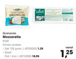 HANOS Granarolo Mozzarella Italië aanbieding