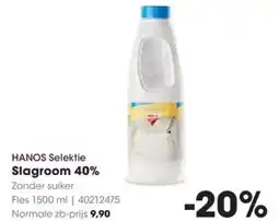 HANOS HANOS Selektie Slagroom 40% aanbieding