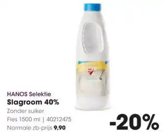 HANOS HANOS Selektie Slagroom 40% aanbieding