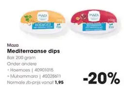 HANOS Maza Mediterraanse dips aanbieding