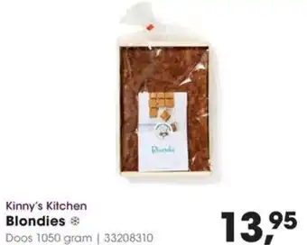HANOS Kinny's Kitchen Blondies aanbieding