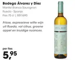 HANOS Bodega Álvarez y Díez Mantel Blanco Sauvignon Rueda aanbieding