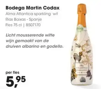 HANOS Bodega Martin Codax Alma Atlantica sparkling wit Rias Baixas aanbieding