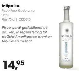 HANOS Intipalka Pisco Puro Quebranta Peru aanbieding