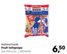 HANOS Holland Foodz Fruit lollypopz aanbieding