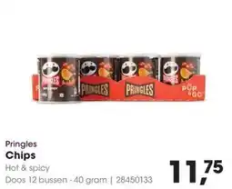 HANOS Pringles Chips Hot & spicy aanbieding