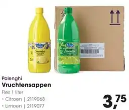 HANOS Polenghi Vruchtensappen aanbieding