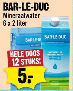 Dirck 3 Bar-le-duc mineraalwater aanbieding