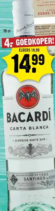 Dirck 3 Bacardí carta blanca aanbieding