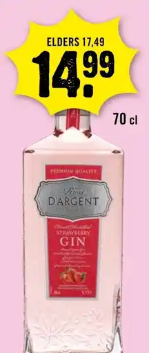 Dirck 3 Rose d'argent strawberry gin aanbieding