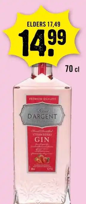 Dirck 3 Rose d'argent strawberry gin aanbieding