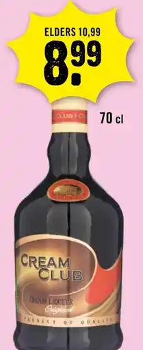 Dirck 3 Cream club cream liqueur original aanbieding